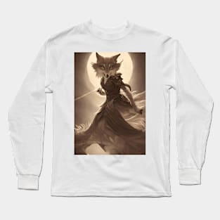 Kitsune Warrior Long Sleeve T-Shirt